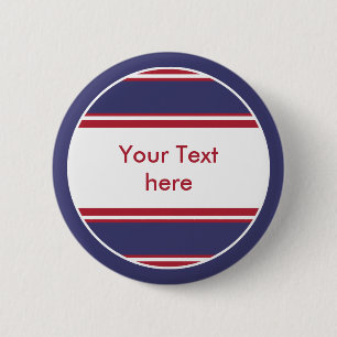 Sports Strips Button USA / ENGLAND + Ihr Text