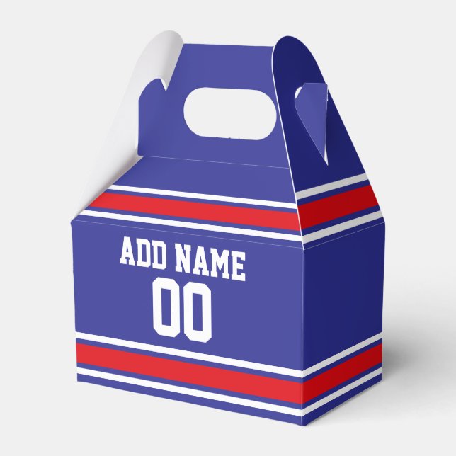 Sports Team Jersey with Custom Name and Number Geschenkschachtel (Vorderseite)