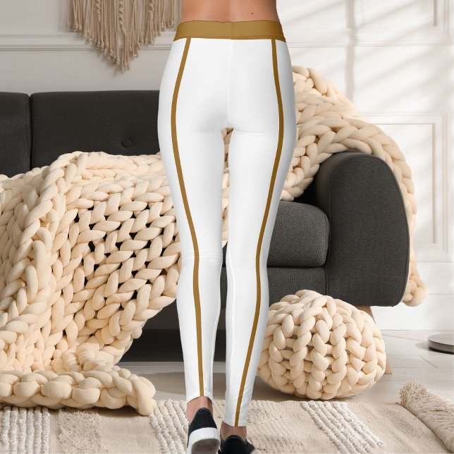 Sports Women Modern Cute Elegant Classic Stripes  Leggings (Von Creator hochgeladen)