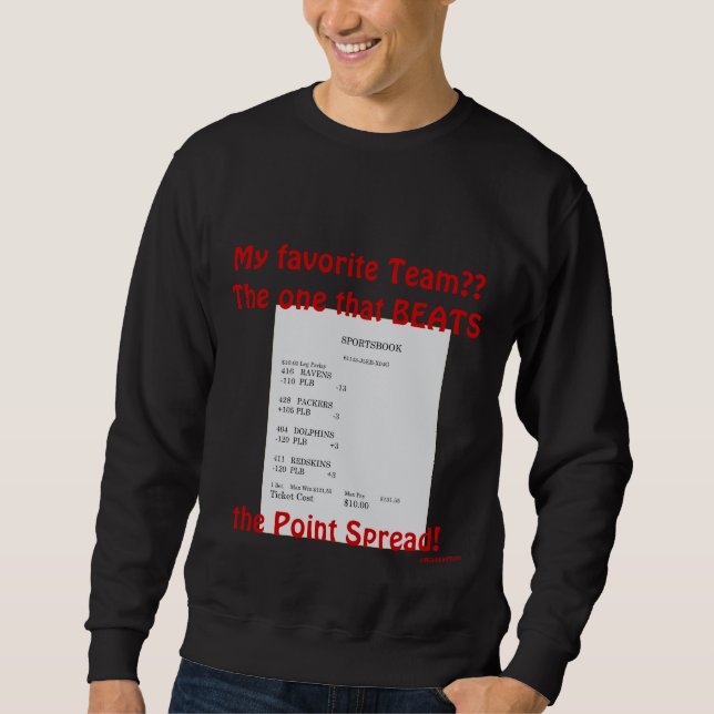 Sportsbook Fußball-Wetten Sweatshirt (Vorderseite)