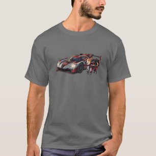 Sportscar-Rennfahrer-Welpe T-Shirt