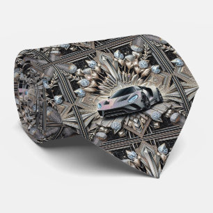Sportscar Sportwagen Art Deco Krawatte