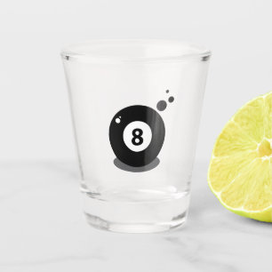 Sportspiel acht Ballen 8 Schnapsglas