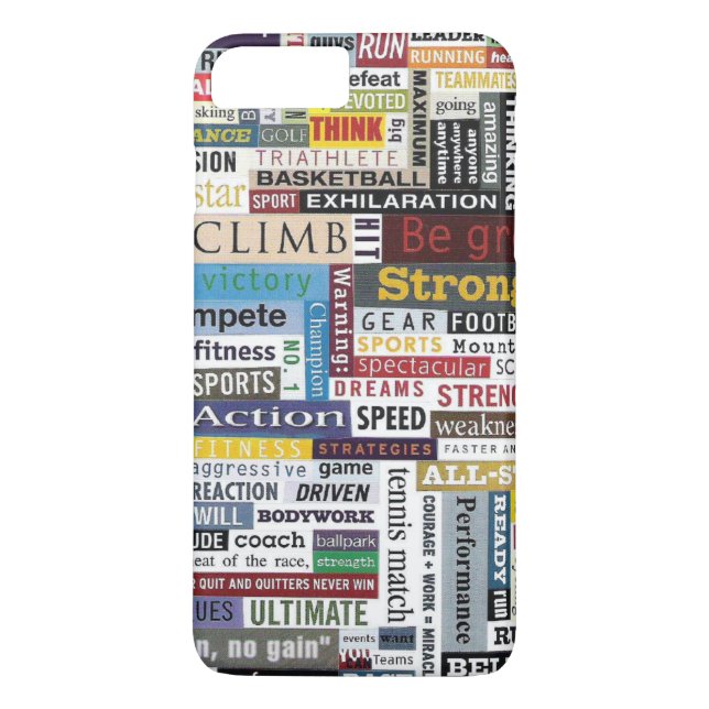 Sportspiel Laufen Fußball Basketball Motivation Case-Mate iPhone Hülle (Rückseite)