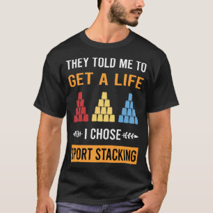 Sportstapel-Pokal-Stapelklappen T-Shirt