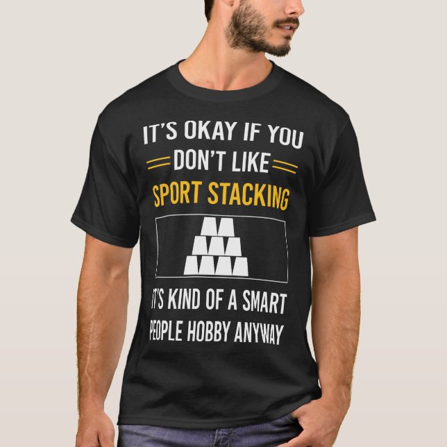 Sportstapel-Pokal-Stapelklappen T-Shirt (Vorderseite)