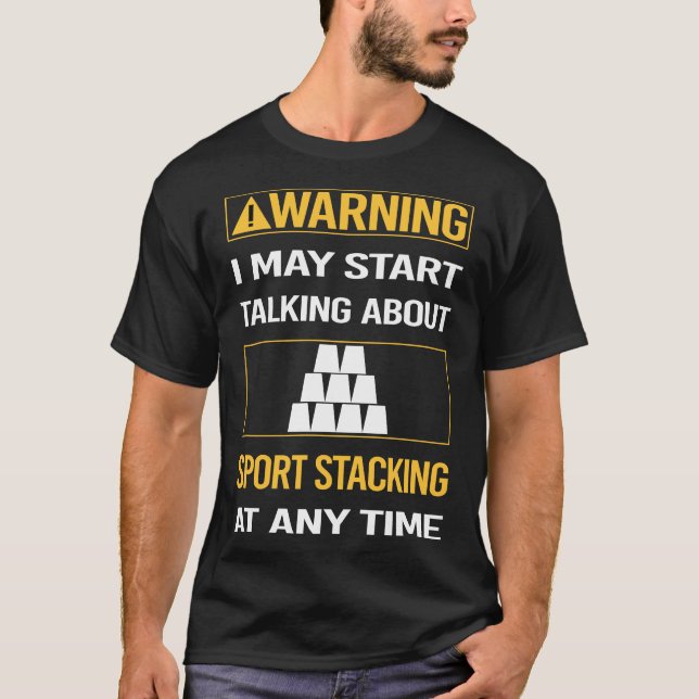 Sportstapel-Pokal-Stapelklappen T-Shirt (Vorderseite)