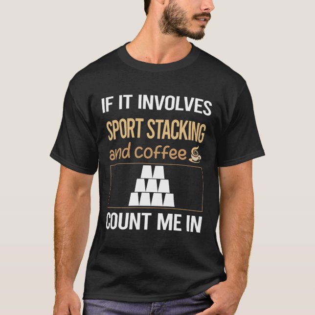 Sportstapel-Pokal-Stapelklappen T-Shirt (Vorderseite)