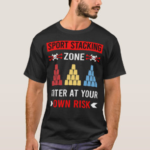 Sportstapel-Pokal-Stapelklappen T-Shirt