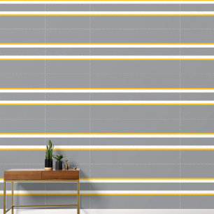 Sportsynchrone, moderne, grau-gelbe, horizontale S Tapete