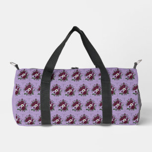 Sporttasche mit Veilchenblumenmuster Duffle Bag
