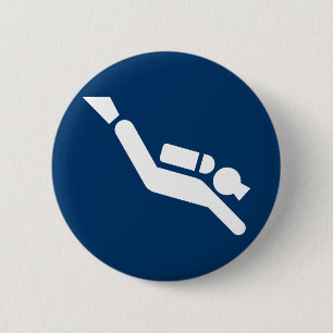 Sporttauchen-Symbol-Knopf Button