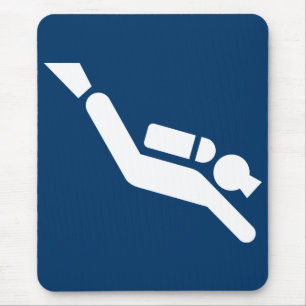 Sporttauchen-Symbol Mousepad
