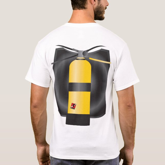 Sporttaucher-Oberflächenabstand-Behälter T-Shirt (Rückseite)