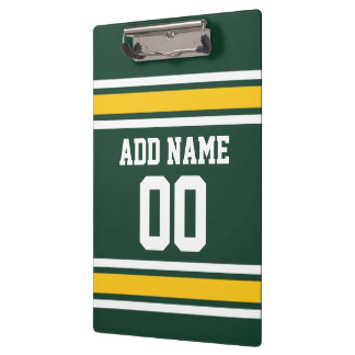 Sportteam Football Jersey Individuelle Name Nummer Klemmbrett