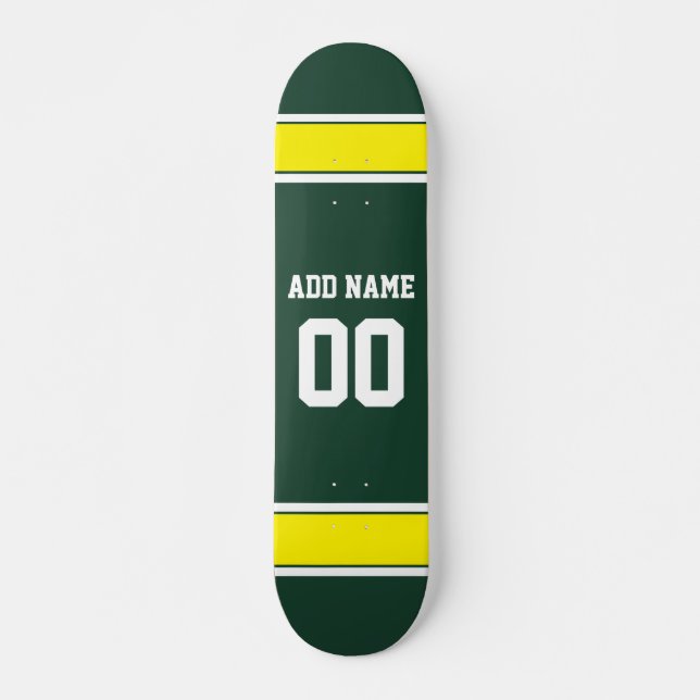 Sportteam Football Jersey Individuelle Name Nummer Skateboard (Vorne)