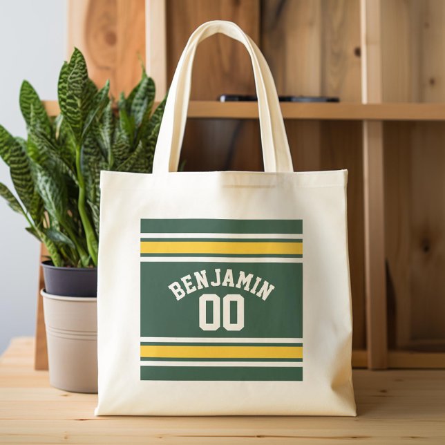 Sportteam Football Jersey Individuelle Name Nummer Tragetasche (Custom Tote Bag)