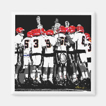 Sportteam Foto Magnet Sportler Fan Sport