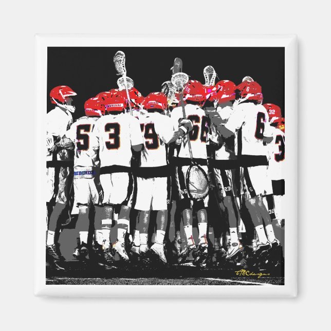 Sportteam Foto Magnet Sportler Fan Sport (Vorne)