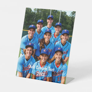 Sportteam Foto personalisierter Teamsport Sockelschild
