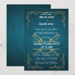 Sportthema Baseball Liebe Hochzeit Einladungen