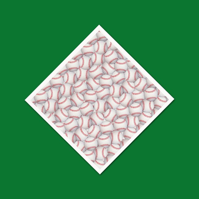 Sportthema Baseball Papier Napkins Serviette (Von Creator hochgeladen)