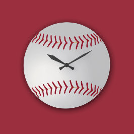 Sportthema Baseball Wall Clock Runde Wanduhr