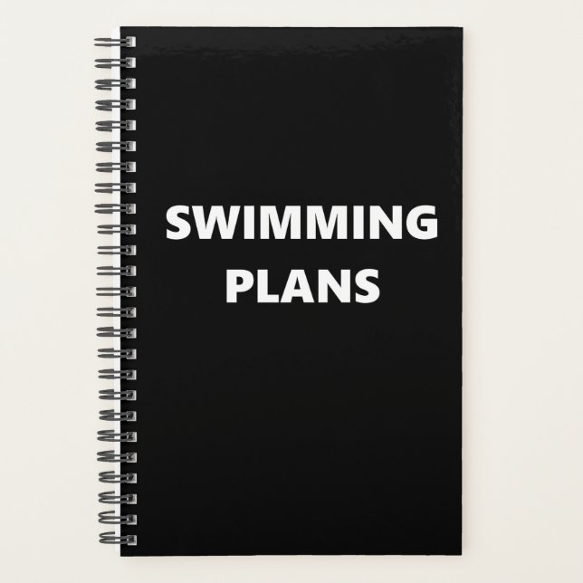 Sportthema des Planers Schwimmen Planer (Vorderseite)