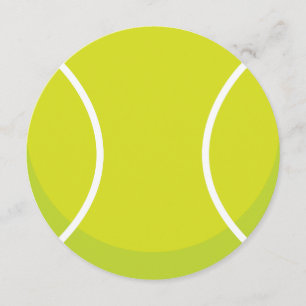 Sportthema Tennis Ball Party Einladung