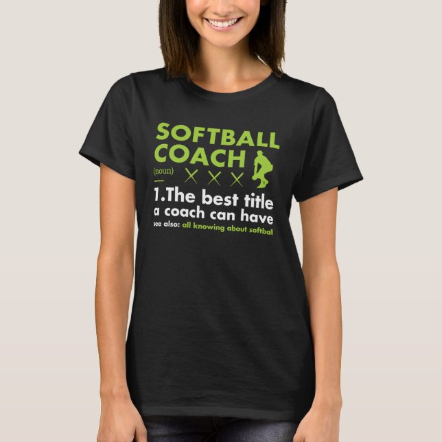 Sporttrainer-Definition Softball T-Shirt (Vorderseite)