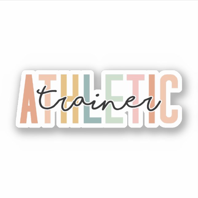 Sporttrainer-Geschenk Sporttraining Aufkleber (Vorderseite)