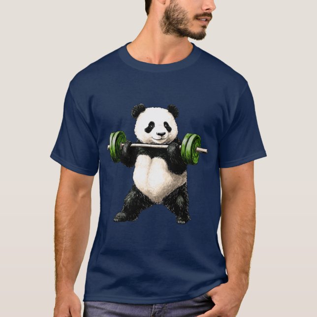 Sporttrainer Panda T - Shirt (Vorderseite)