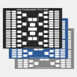 Sportturnierhalterung für 64 Teamstart Geschenkpapier Set