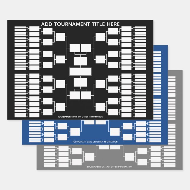 Sportturnierhalterung für 64 Teamstart Geschenkpapier Set (Set)
