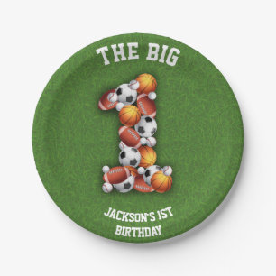 Sportveranstaltungen 1. Geburtstag Party Pappteller