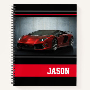 Sportwagen Notizbuch
