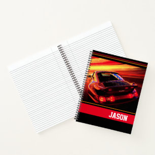 Sportwagen Notizbuch
