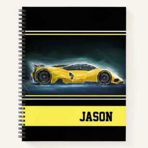 Sportwagen Notizbuch