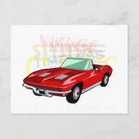 Sportwagen Red Corvette Stingray oder Sting Ray