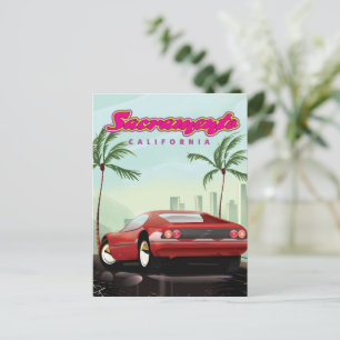 Sportwagen Sacramento Kalifornien Postkarte