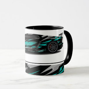Sportwagen Zwei-Tone-Kaffee-Tasse Tasse