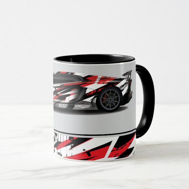 Sportwagen Zwei-Tone-Kaffee-Tasse Tasse (VorderseiteRechts)