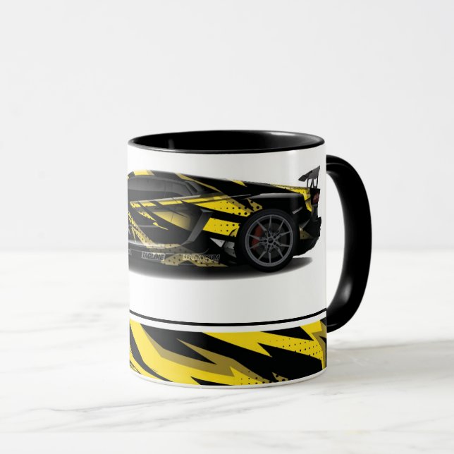 Sportwagen Zwei-Tone-Kaffee-Tasse Tasse (VorderseiteRechts)