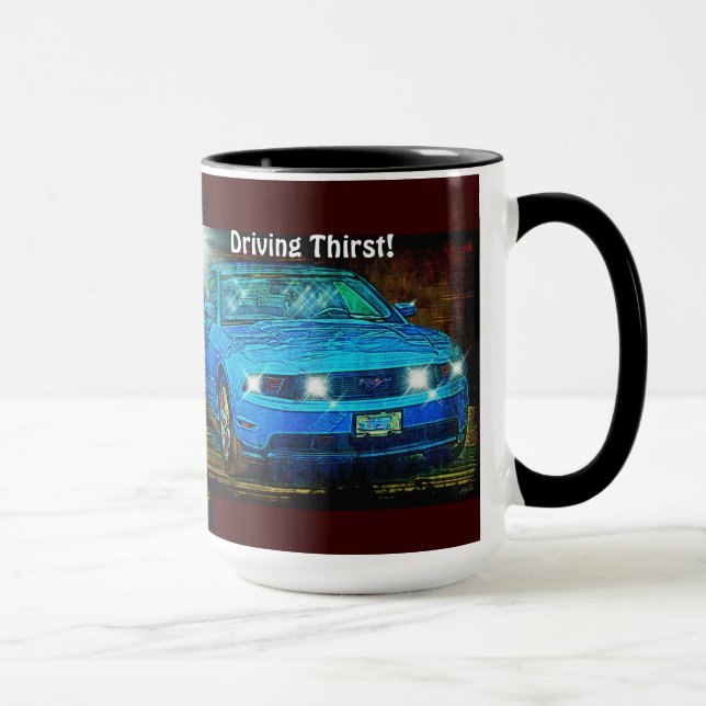 Sportwagenfahrer Kaffeepause Trinkbehälter Tasse (Rechts)
