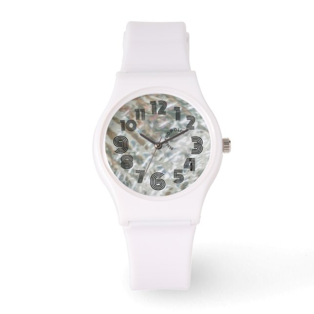 SPORTWEISS-SILICON-FLASCHE /DUSCHBEWEIS ARMBANDUHR (Vorderseite)