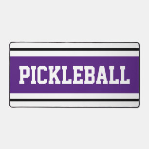 Sporty Athletic Purple Black White Racing Stripes