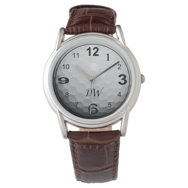 Sporty Ball als Personalisiert Herren Golf Watch Armbanduhr (Vorderseite)