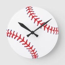 Sporty-Baseball Classic Red & White Sports Themed