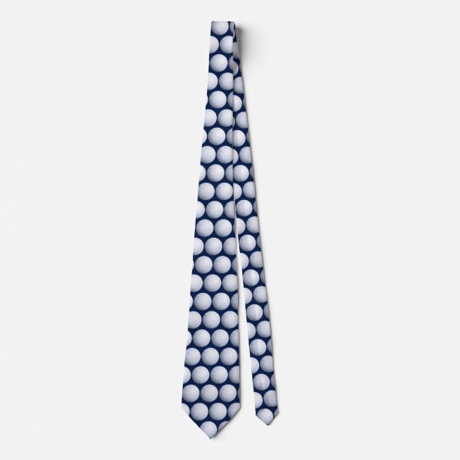 Sporty Elegance - Volleyball Themed Navy Blue Krawatte (Vorderseite)