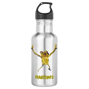 Sporty Frog Funny Animal Personalisiert Edelstahlflasche